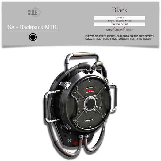 :::SOLE::: SA - Backpack MHL (Black)
