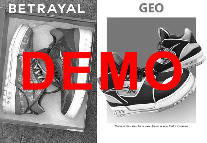 BETRAYAL X GEO. Galliano Sneaker DEMO