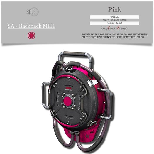 :::SOLE::: SA - Backpack MHL (Pink)