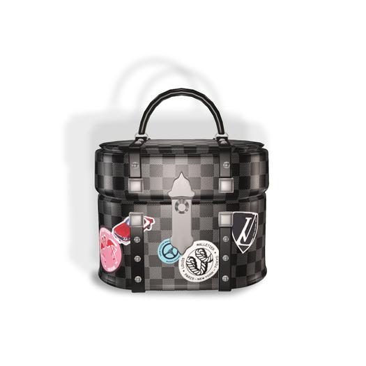 Pox - Dupont.Vanity-Bag in Coal (Decorated)
