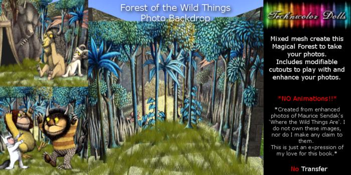 -TDolls- Wild Things Photo Backdrop