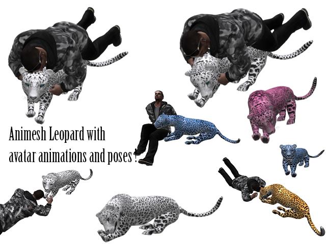 Lying Animesh Leopard with avatar animations 70% discount