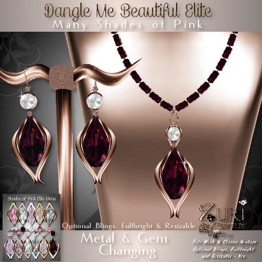 Zuri's Dangle Me Beautiful V2-Elite Shades of Pink FatPack