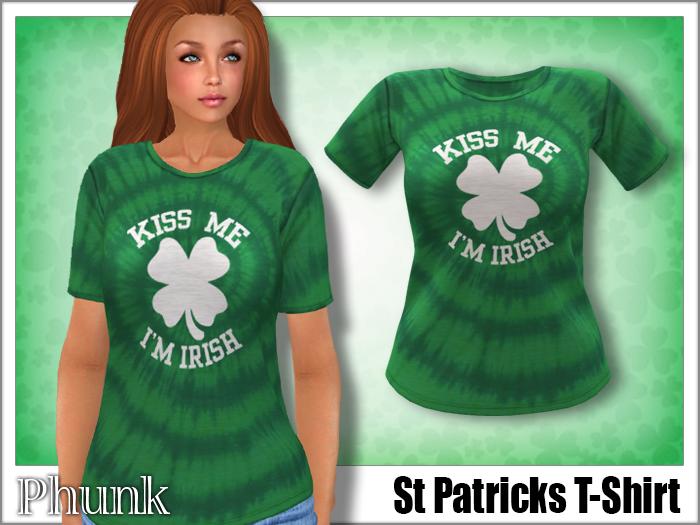 [Phunk] Womens St Patricks Kiss Me T-Shirt