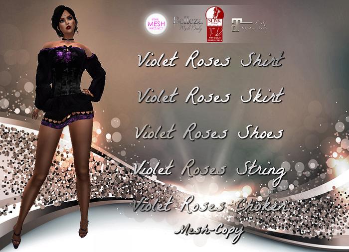 Complete Violet Roses - Maitreya,Slink,Belleza,TMP