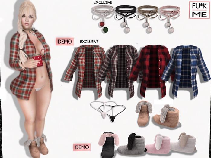 FU*K ME CHRISTMAS BLACK POM POMS