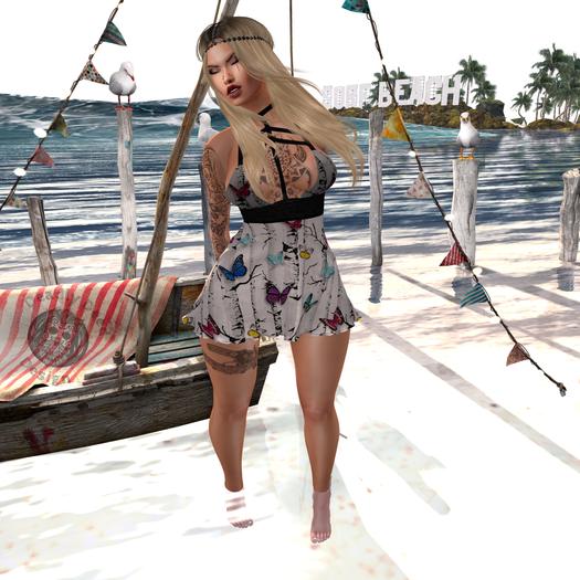 ~DDD~ Fabiola Dress Butterflies {WEAR ME!}
