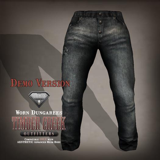 [Timber Creek] Worn Dungarees-AESTHETIC-DEMO