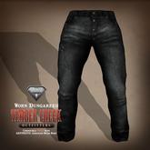 [Timber Creek] Worn Dungarees-AESTHETIC-Black Wash