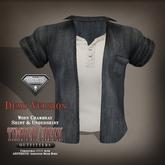 [Timber Creek] Worn Chambray Shirt & Henley-AESTHETIC-DEMO