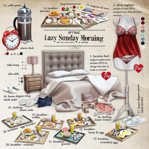 erratic / lsm - lorraine- bed RARE