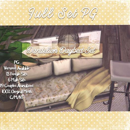 Dandelion Daybed PG Full Set
