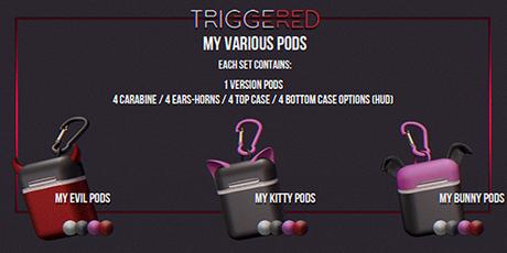 Second Life Marketplace - - TRIGGERED - My Bunny Pods (BOXED)