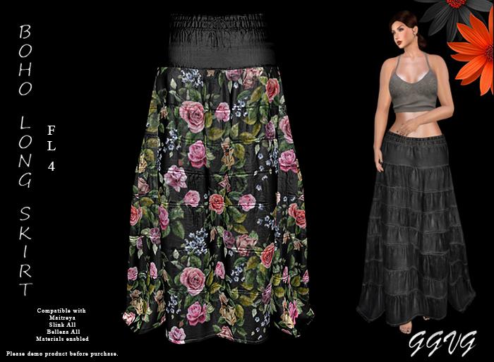 GGVG BOHO LONG SKIRT FL4