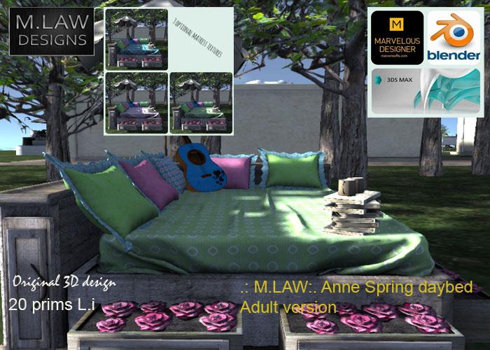 .:M.LAW:. Anne Spring Daybed Box