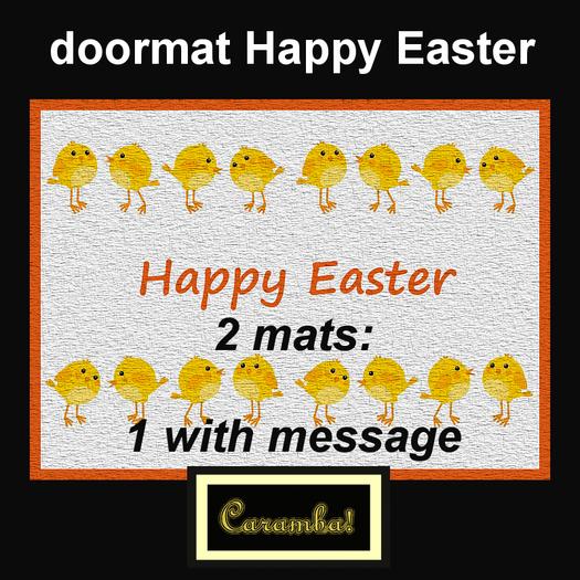 door mat Happy Easter