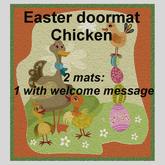 Easter door mat Chicken
