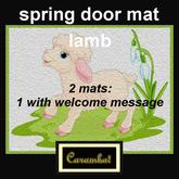 spring door mat Lamb