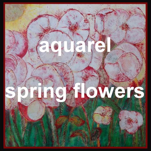 aquarel spring flowers
