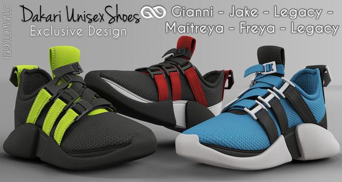 FashionNatic - Dakari Shoes Unisex Fatpack - Signature Gianni, Legacy, Jake, Maitreya, Freya, Legacy