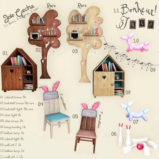 Joie gacha - bookshelf light RARE