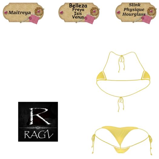 RAGZ - MICRO BIKINI YELLOW(Add)