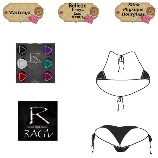 RAGZ - MICRO BIKINI WITH 6 TEXTURE HUD(Add)