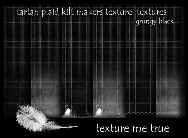 grungy black tartan plaid kilt makers texture pack