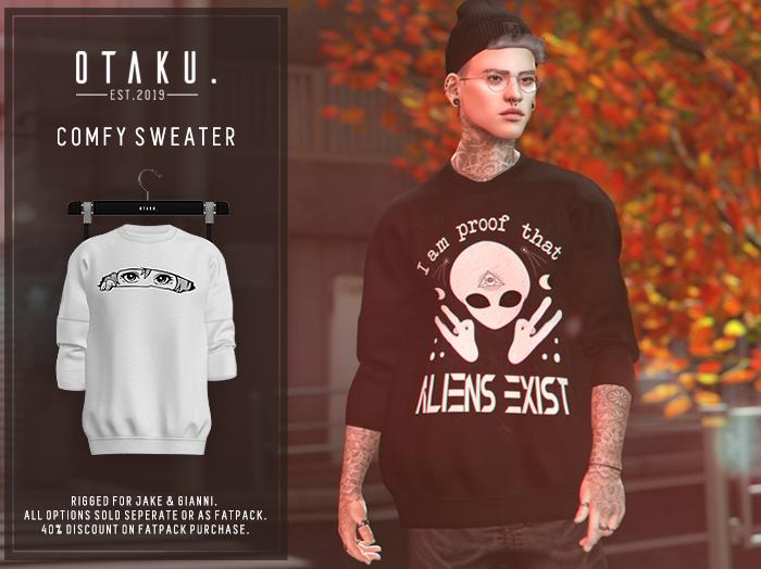 Otaku. Comfy Sweater / Peaking White