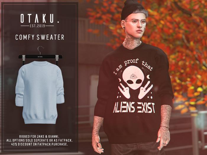Otaku. Comfy Sweater / Blue