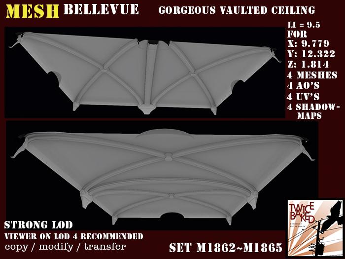 "TB" BV Gorgeous vaulted ceiling (Entry) M1862 M1865