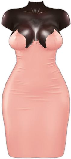 Kaithleen's Renfri Pencil Dress - Peach