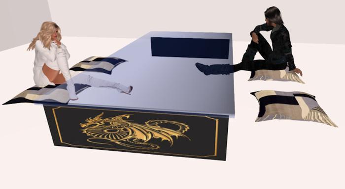 Japanese Low Table with Cushions 8
