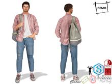 DEMO Men's Hands in Pocket Outfit Backpack Outfit DEMO