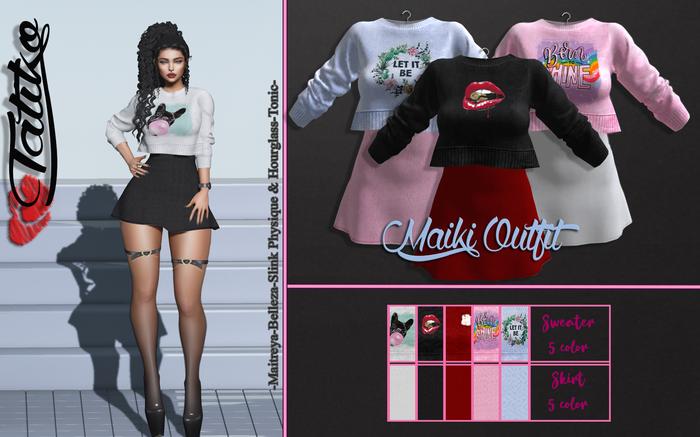 Tatiko - Maiki Outfit 5 color HUD