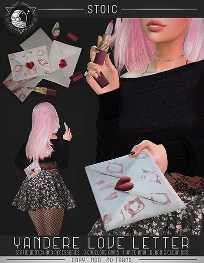 .STOIC. YANDERE LOVE LETTER