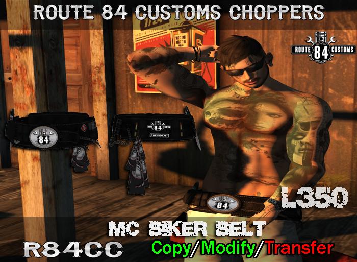 Route 84 Customs - MC Biker Belt