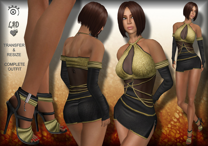 Opium High Style Black & Gold