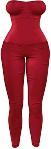 Kaithleen's Sheeron Bodysuit - Red