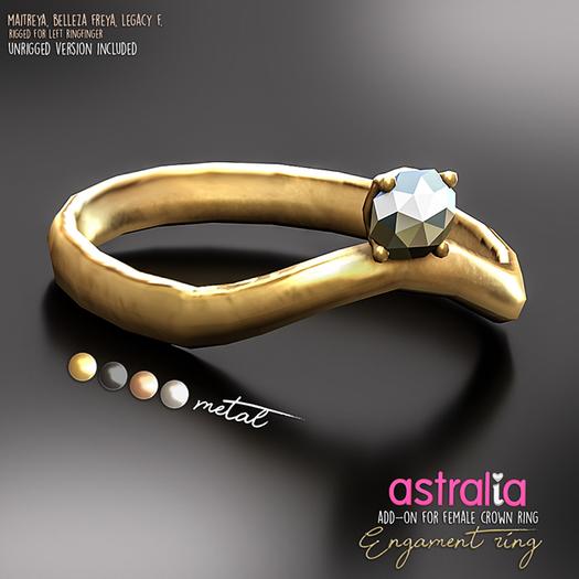 Astralia - King&Queen Rings (Engagment Ring Add-On)