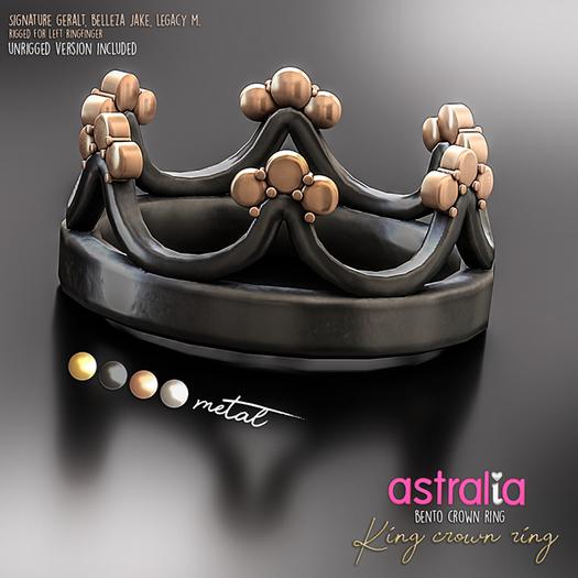 Astralia - King&Queen Rings (Male Crown)