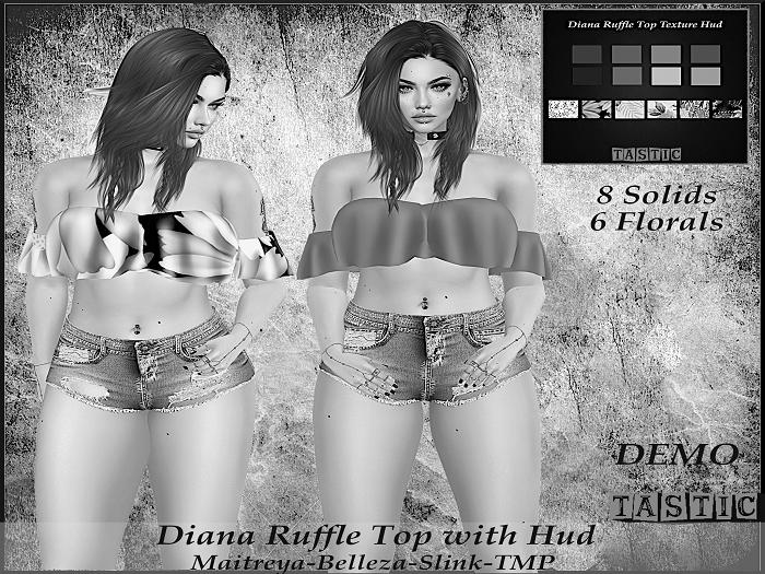 Tastic-Diana Ruffle Top with Hud-Demo-Boxed