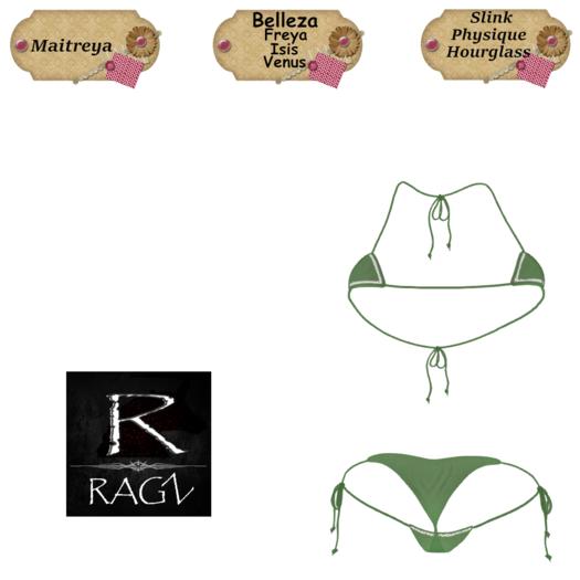 RAGZ - MICRO BIKINI GREEN(Add)