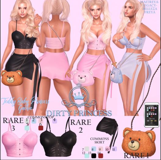 DIRTY PRINCESS- Teddy Baby Princess LARA 3 RARE