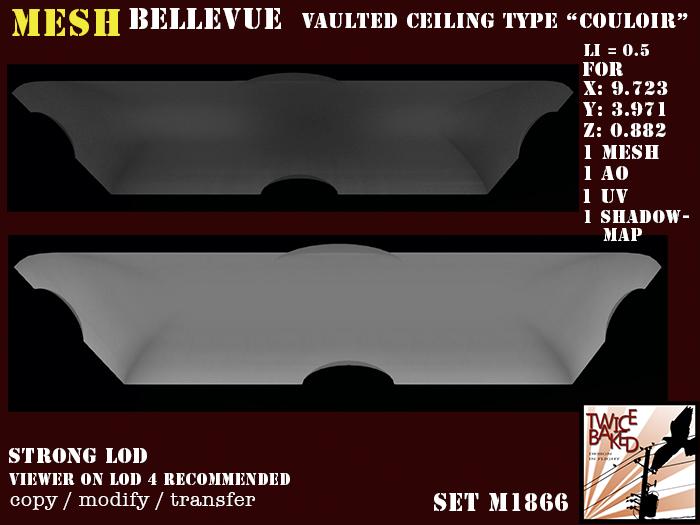 "TB" BV Vaulted ceiling "couloir" M1866
