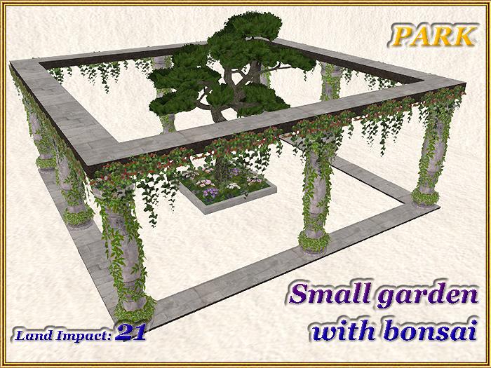 PARK Small garden with bonsai (21 LI) Copy, Modify