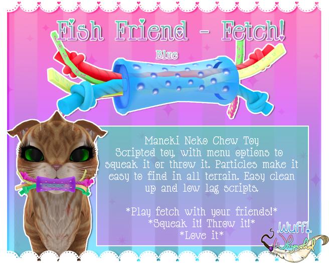 Maneki Neko - Chew Toy - Blue