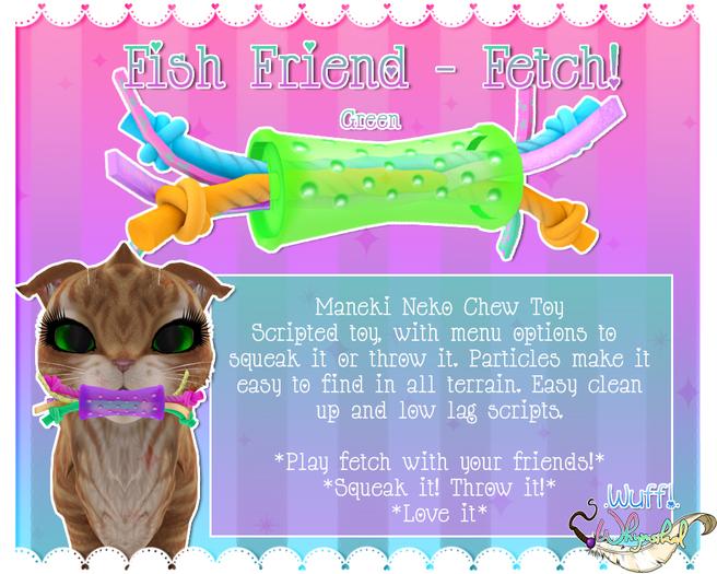 Maneki Neko - Chew Toy - Green