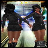 Akito - Complete dress black/red