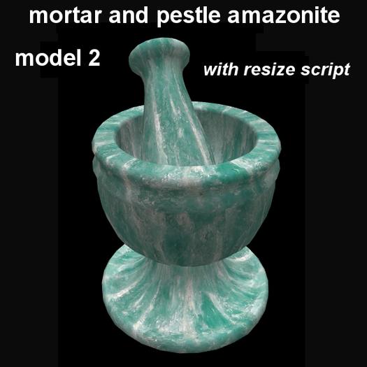 mortar and pestle  amazonite (mod.2)